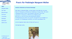 Desktop Screenshot of podologie-mueller.de