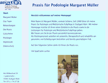 Tablet Screenshot of podologie-mueller.de
